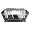 RS3 carbon fiber Front bumper grill with lower frame for Audi A3 S3 8V center honeycomb grills high quality 2013-2016
