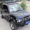 Стальной передний бампер 4x4 для Suzuki Jimny, автомобильные аксессуары, черный передний защитный бампер