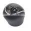 PU Leather Car Gear Shift Knob Gear Handball Head Knob Chrome Caps  Ford Mondeo IV S-MAX C-MAX Transit Focus MK3 MK4 Kuga