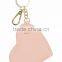 guangzhou supplier heart shape leather key chain key ring cute key holder for decoration