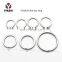 Customized Wholesale Metal Flat Split Chain Key Ring For Anywhere Use