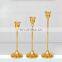 Nordic Tall Bougeoirs De Luxe Candeleros Gold Candlestick Holder Gold Metal Candle Holders For Wedding Romantic Decorations