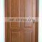 Exterior Solid Core Wooden Solid Wood Door with Tempered Glass Single Entry Glass Wood Door