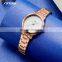 SINOBI Rose Gold Couple Watches Wrist S9822G Light Luxury Pair Watch Minimalism Lovers Gift Handwatches