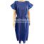 Deep blue disposable isolation gown navy sleeveless patient gown vest with ties