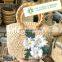 2023 Trendy Water hyacinth Handbag With Flower, Vintage Style Woven Tote Bag with Rustic Design Wholesale Vietnam Manufacturer