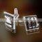 gold plated square stainless steel cufflinks