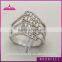 wholesale silver rings lots pave cz rings for woman