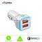 Qualcomm QC 2.0 Dual USB Travel Car charger for Travel in-Car use/ Quick Charge 2.0 Car Charger for Samsung S6 Edge Plus