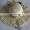 beautiful ladies straw boater hat Factory From China