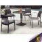 High quality competive price patio rattan dining set leisure glass table with chair