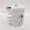 Portable Cost-effective worldwide Universal World International travel adapter with usb charger
