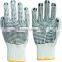 10 gauge white cotton gloves with colored pvc dots