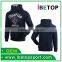 Customized style oversized crewneck 100%cotton french terry blank hoodies