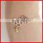 Gold plated high quality 925 sterling silver honeycomb bee bracelet