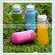 Fashion sport glass ice water glass bottle cover/sleeve factory