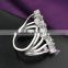 Fashion jewelry dubai crystal new model wedding ring