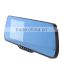 Battery Operated 2ch Recorder HD 1080P Rear View Mirror With 4.3inch Display Monitor
