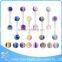 2016 new arrival surgical steel jewelry manufacturer cheap colorful tongue piercing