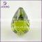 Hot Sale Peridot Drilled Hole Faceted Water Drop Glass Bead For Jewelry