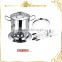 MSF-3555 24pcs stainless steel fondue set chocolate fondue pot boiler insert for cheese & chocolate
