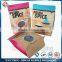 Gold Blocking Brown Kraft Stand Up Paper Bag With Window And Zipper