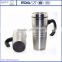 Custom Eco-friendly Stainless steel 16 oz coffee thermos travel mug with handle