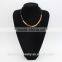 Beautiful Metal Circle Leather String Neckalce Punk Style Sexy Collar Necklace