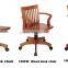 Antique curved Wood desk chairs back support true designs office chair