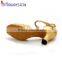 OEM,ODM wholesale yellow glitter ladies dancing shoe