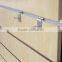 Aluminum profile with MDF slatwall board shelves manufacturer price