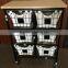 High quality removable 6 drawers storage rack