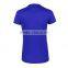 2016 custom wholesalecomfortable ladies royal blue running tshirt