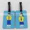 Wholesale standard size pvc blank luggage tag
