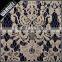 nature white designed flower cotton fabrics for Ladies knitting and nylon mercerized fabric