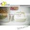 plastic food container,3 in 1 storage container,rectangle plastic bento box