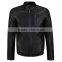 Men's PU leather jacket with pop color zippers