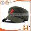 2016 fashion sport army cap with custom badge pattern design