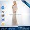 Sexy Backless Hole Waist Illusion Beaded Mermaid Muslim Long Sleeve Chiffon Maxi Dress
