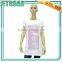 Women's Hip Long Blouse Cap sleeves Ruffled side seam designs for fat women