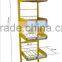 good quality 7 tier adjustable floor chips display rack from china