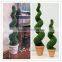 cheap price popular Artificial Spiral topiary Boxwood tree grass tower