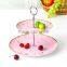 Factory wholesale 2 tier 3tier ceramic cake stand christmas tableware