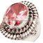 Sterling Silver Coral & Turquoise. Ring, Semiprecious Ring, sterling silver rings