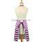trendy chevron ombre chef apron pattern with adjustable neck and waist ties