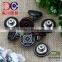 Four Tower Design Metal Jeans Button Cover for Overcoat