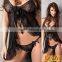 Women Lady Lace Babydoll Lingerie Open Bra Crotch Pink SEXY Underwear