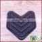 Black gold 3D machine embroidery insignia sportswear badge