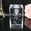 Beautiful Crystal 3d Laser Engraving Glass Block for Wedding Door Gifts