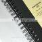 A4/A5/A6 hardcover PVC paper cover sketchbook in spiral